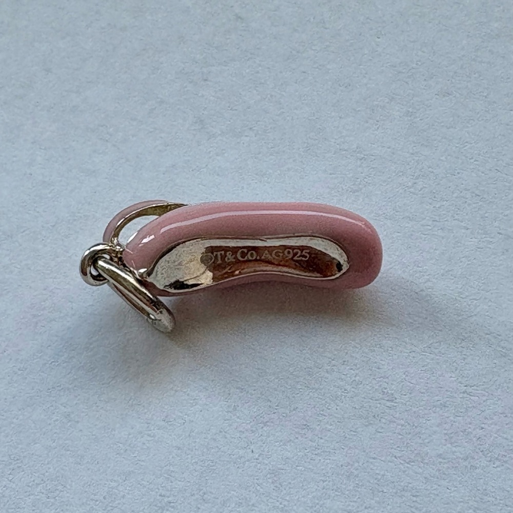 Tiffany’s and Co. Pink Ballet Shoe Charm with Diamond - Picture 4 of 4